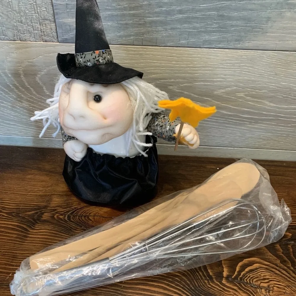 NOS Good Luck Kitchen‎ Witch Holder with Tools